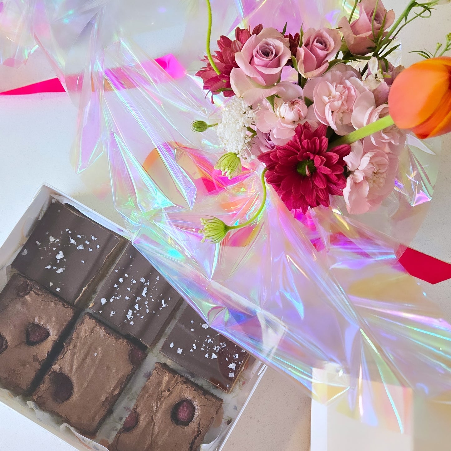 Duo of Slice and Fresh Seasonal Posy - PRE ORDER FOR MOTHERS DAY