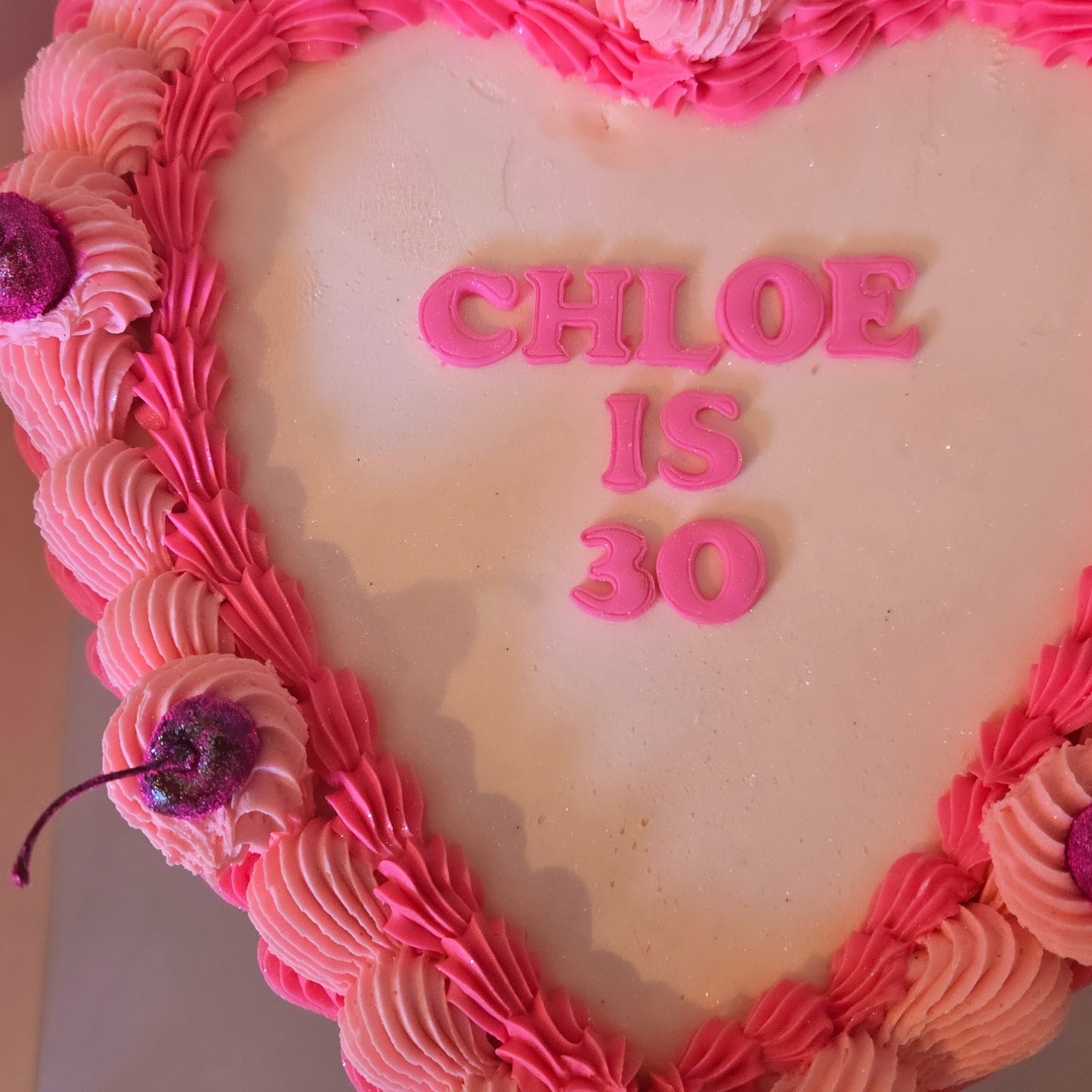 Heart shaped celebration cake 🩷