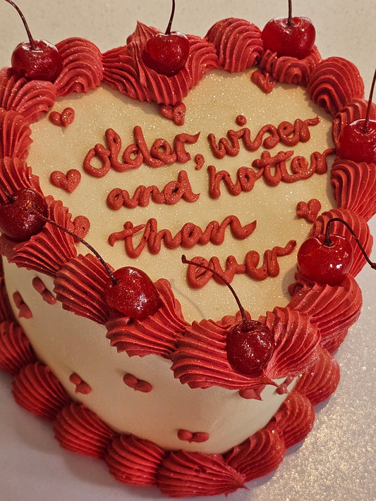 Heart shaped celebration cake 🩷