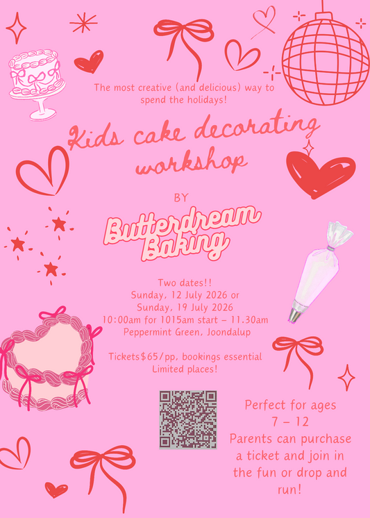 Creative kids! (cake decorating workshop for ages 7 - 12). 12 OR 19 July. 10.00am - 11.30am
